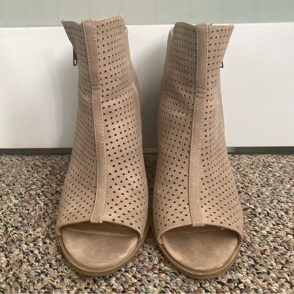 Brash Open Toe Booties Size 10 - Picture 2 of 7